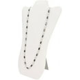 thumbnail image 3 of Value Series Necklace Display Stand with Easel 4, White Leatherette Curved, 3 of 4