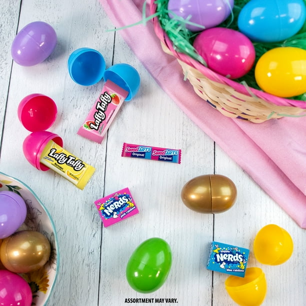 Wonka Golden Egg Plastic Egg Hunt Mix, Candy Variety 12ct