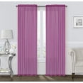 thumbnail image 4 of Basic 2 Pack Sheer Voile Home Window Curtains - Assorted Colors & Sizes, 4 of 12