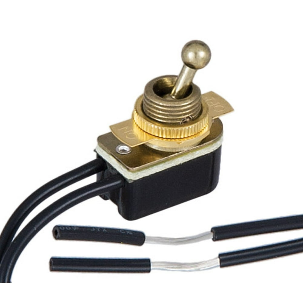 B&P Lamp® OnOff Brass Toggle Switch