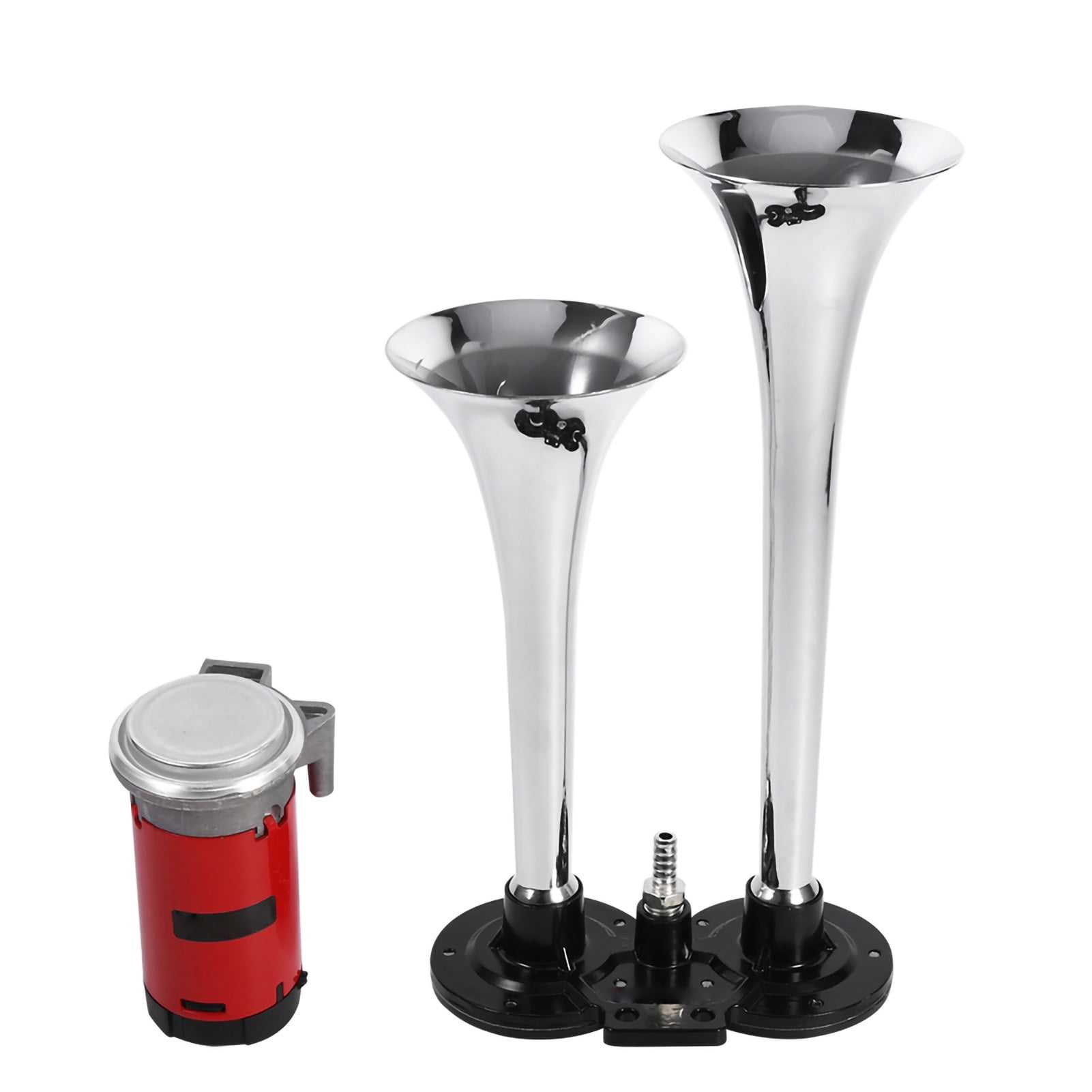 YIYIDA Klaxon à Air Klaxon De Camion Noir 165DB Klaxon De Bateau 45cm Klaxon à Tonalité