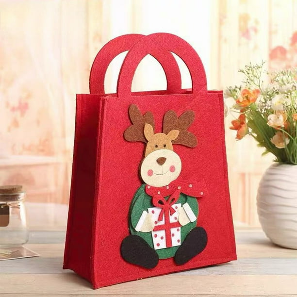 Adornos navideños, adornos navideños, regalos navideños, decoración navideña, bolsa de regalo, bolsa de caramelos, bolsa de caramelos, bolsa de manzanas, bolsas de regalo no tejidas