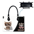 thumbnail image 5 of Caspian Tiger Cat Bag, Personalized Leather Handbags For Women - Personalized Bag with Name - Tote Bags for Mom Grandma - Custom Gifts Ideas for Her, Gift for Cat Lover, Cat Mom, 5 of 7