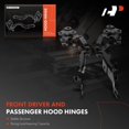 thumbnail image 3 of A-Premium Front Driver and Passenger Hood Hinges Compatible with BMW X3 2011-2017, X4 2015-2018, Front Left and Right Side, 2-PC Set, 3 of 5