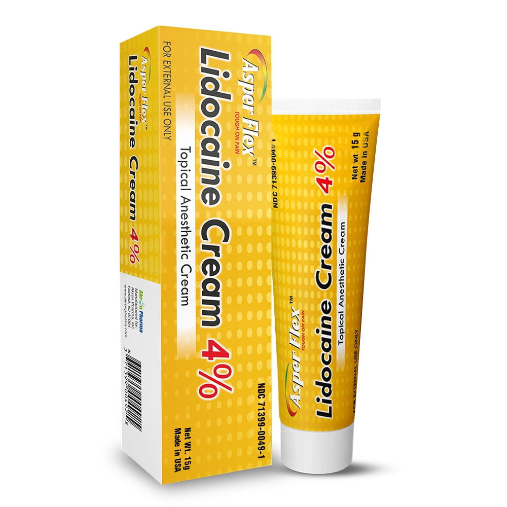 AsperFlex™ Lidocaine Cream 4% Topical Anesthetic Cream | 15g | Tough On Pain