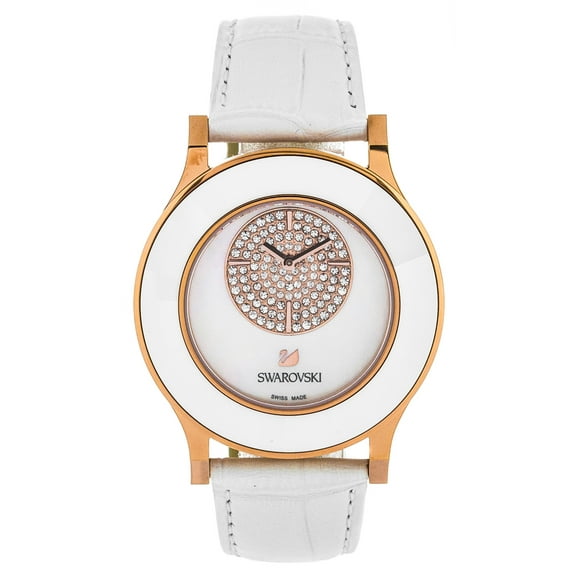 Swarovski Octea Classica Women's White Leather Quartz Watch 5095482
