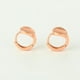thumbnail image 5 of Modernas Arracadas Huggies De Oro De 18k Lam rosa Unitalla, 5 of 6