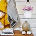 thumbnail image 4 of CIMAXIC Decorative Iron Hanging Flower Pot with Rope for Home Wall Plant Storage, 4 of 7