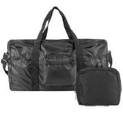 Travelon 43155 Triplogic Foldable Travel Duffel Luggage Sports Gym Carry-On Bag - Black