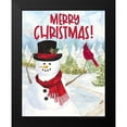 thumbnail image 2 of Reed, Tara 15x18 Black Modern Framed Museum Art Print Titled - Snowman Christmas portrait I, 2 of 5