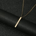 thumbnail image 3 of Name Custom Necklace 3D Bar Necklaces Women Custom Name Engraving Pendant Necklace Stainless Steel Unisex Jewelry, 3 of 5