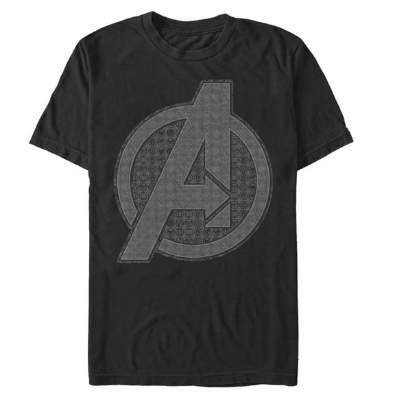 Men's Marvel Avengers: Endgame Logo Icon Tiles Graphic Tee Black 5X Large