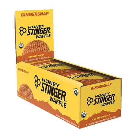 Honey Stinger Organic Waffles, Gingersnap - 16 Ct