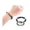 thumbnail image 5 of Kits de piedras de lava DENGXMXG espaciadores cuentas pulsera cuerda elástica para aceites esenciales difusos, 5 of 5