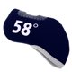 thumbnail image 1 of Funda de repuesto para putter de golf - 7 grados (48 degree, 50 degree, 52 degree, 54 degree, 56 degree, 58 grados azul marino, 1 of 9