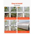 thumbnail image 4 of KFFKFF Greenhouse Spring Wire and Lock Channel Kit, 20 Pieces of 6.56 ft PVC-Coated Wiggle Wire with Aluminum Alloy Channels and Screws, 0.05 in Thickness, Suitable for Securing Poly Film, 4 of 9