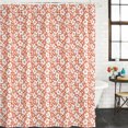 thumbnail image 2 of Rustic Botanical Bathroom Shower Curtains with 12 Hooks Polyester Waterproof Shower Curtain for Stalls and Bathtubs Vintage Farmhouse Flowers Leaves Orange Decorative Bathroom Curtain 72x96 Inches, 2 of 9