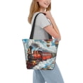 thumbnail image 2 of Disketp Red Train Hot Air Balloon Bolsa de Hombro Casual para Mujer, Bolso Cruzado para Compras, Viajes y Uso Diario, 2 of 6