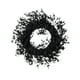 thumbnail image 2 of Corona de Halloween para Puerta o Pared | Diseño de flor pequeña de plástico negro rojo naranja | Decoración colgante de ventana navideña | Acento festivo duradero | 30x30cm | Decoración de fiesta, 2 of 6