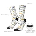 thumbnail image 2 of Yiaed Transport 1 Print Great elasticity Crew Socks Sports socks for Men and Women, 2 of 5