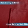 thumbnail image 7 of XWZO Farmhouse Red Valance Curtain for Kitchen, Room Darkening Rod Pocket Short Curtains for Bathroom, Window Toppers Cafe Curtain 1 Panel, W42 x L12, Red, 7 of 7