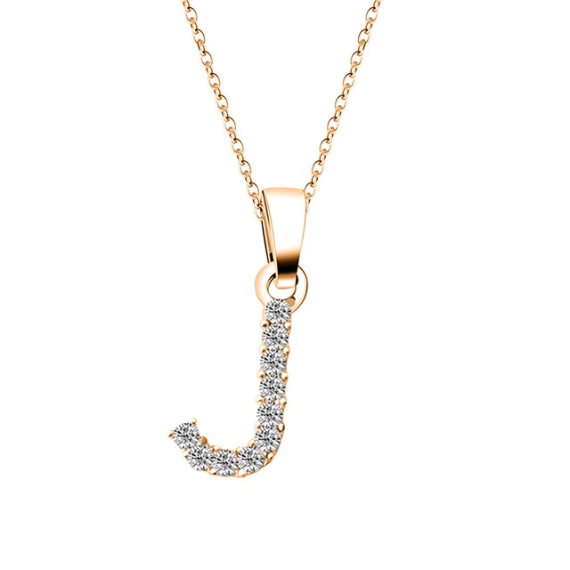 Collar del alfabeto de las mujeres Cadena de clavícula femenina Collar de oro colgante Wmkox8yi sjalhkljlk6245