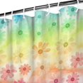 thumbnail image 3 of Pioneer Flower Floral Print Pattern Shower Curtain 84"x72", Bathroom Decorative Shower Curtain Set with 12 Hooks, Waterproof Washable, 3 of 6