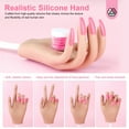 thumbnail image 3 of Saviland Silicone Practice Hand for Acrylic Nails - Upgraded Flexible Moveable Fake Hands with No Breaking or Falling, Manicure Training Hand Nail Kit with 100PCS Nails Tips Home Salon, 3 of 7