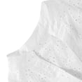 thumbnail image 4 of THDHVS Girls Shirts,Lace Flower Hollow Out Ruffle Trim Short Sleeve Crop Top Oktoberfest Wear for Girls,Girls Tops White 9-10 Years, 4 of 8