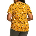 thumbnail image 4 of Axdhxbd Womens Plus Size Halloween Loose Casual Short Sleeve Crew Neck T-Shirts Cute Halloween Graphic Tees Fashion Holiday Party Tops M-5XL, 4 of 6