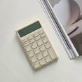 thumbnail image 5 of Silent LCD display calculator prevent slipping portable small calculator for office shop home white, 5 of 5