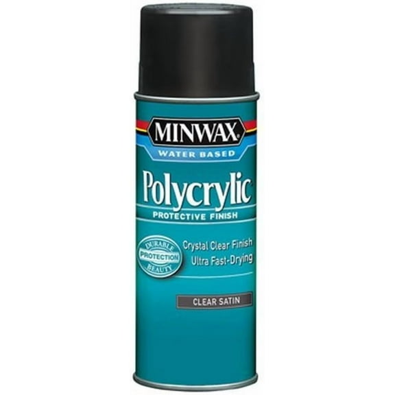 33333000 Polycrylic Protective Finish Spray for Wood, Clear Satin, 11.5 oz. Aerosol Can