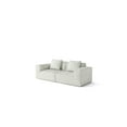 thumbnail image 6 of VelaForm modular sofa can be converted into an oversized sofa bed Free conversion sofa set flexible configuration, soft corduroy cloud velvet fabric two person combination-white, 6 of 7
