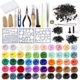 thumbnail image 1 of 50 Colores Aguja Fieltro Lana Unique Bargains kits de fieltrado con aguja, 1 of 7