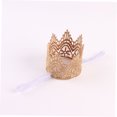 thumbnail image 3 of OFFIGAM Kids Hair Accessories for Girls Crown Shaped Golden 1 Pair, 3 of 8