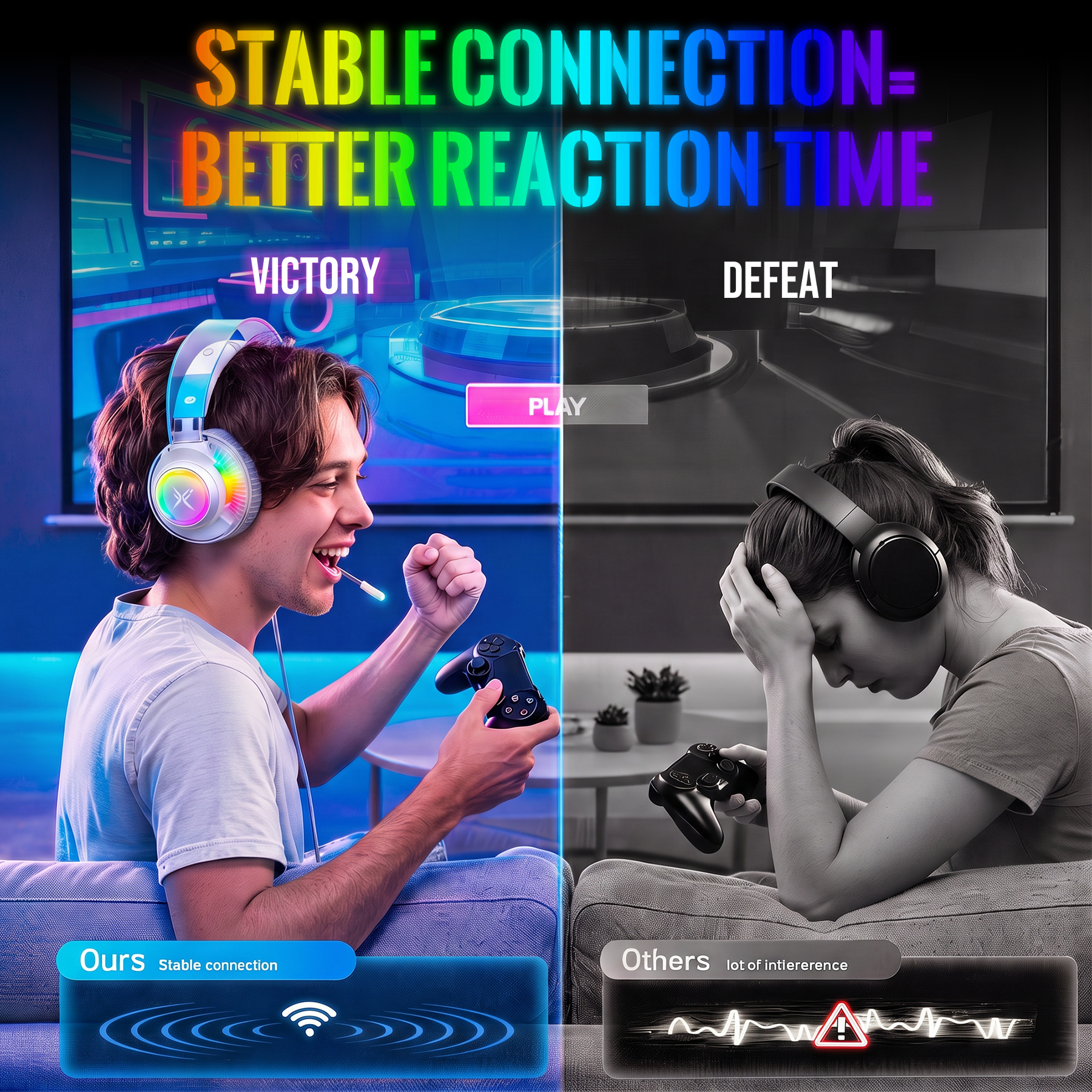 VEATOOL G5 7.1 Surround Sound USB Gaming Headset photo 4