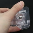 thumbnail image 4 of Riousery 20-Pack Seamless Curtain Rod Hooks, Transparent ABS Adhesive Towel Rod Fixing Clips for Home & Party Decor, 4 of 5