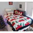 thumbnail image 6 of Serafina Home Christmas Holiday Throw Blanket: Country Rustic Green Tree Farm Design, 50" x 60", 6 of 8