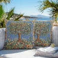 thumbnail image 5 of Outdoor Pillow Covers Pack of 2, Vintage Tree Colorful Flower Leaves Waterproof Throw Pillowcase Cushion Cases, Blossom Floral Decorative Pillow Cover for Couch Sofa Home Bed Patio, 5 of 9