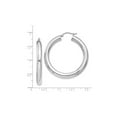 thumbnail image 2 of Sterling Silver Medium Hoop Earrings 1 1/2 inch (5.0mm), 2 of 4