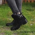 thumbnail image 6 of asdoklhq Womens Casual Shoes, Ladies Lace Up Thick Heel Women's Shoes Classic Short Boots Casual Shoes, 6 of 9