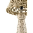 thumbnail image 2 of Livabliss Teslin Traditional Accent Table Lamp, 22-inch, Light Grey/Brown with Brown Shade (Set of 2), 2 of 5