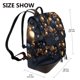 thumbnail image 2 of Balery Elegant Golden Blue Ornaments Mochila de Cuero para Mujeres, Gran Capacidad, Bolsa de Viaje Multifuncional, Mochila de Cuero y Bolsa de Hombro para Mujeres, 2 of 4