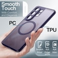 thumbnail image 5 of JETech Magnetic Case for Samsung Galaxy S26 Ultra, Translucent Matte Back Shockproof Cover (Heron Purple), 5 of 7