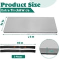 thumbnail image 6 of 3 Inch Thick Yoga Mat 72 * 32 * 3 inch Extra Thick Exercise Mats Non-Slip Workout Mat for Pilates, Fitness, Gym, Stretching, 6 of 7