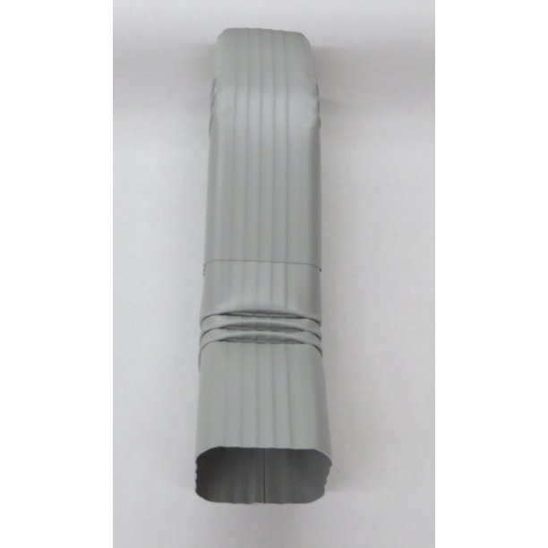 Aluminum Offset Downspout Elbow (2x3 A, Pearl Grey)