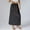 Black, variant on Women Satin Lace Underskirt Long Half Soft Comfortable Under Dress Skirt Elegant Smooth Lightweight Stretchable