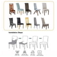 thumbnail image 4 of Removable And Washable, Stretch Spandex Dining Chair Slipcovers For Set Of 4 Chairs, 4 of 5