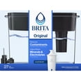 thumbnail image 4 of Brita 27-Cup Extra Large Plastic Water Filtration Dispenser, Black, BPA Free with 1 Standard Brita Filter, 4 of 13