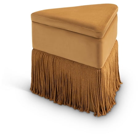 Meridian Furniture Trivoli Saddle Velvet Ottoman/Stool